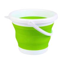 balde drobavel retratil 3lt silicone multi uso com alça flexivel pratico