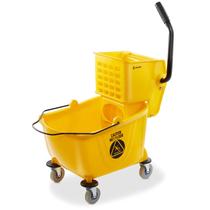 Balde Dryser para Mopa com Espremedor Lateral 25L Amarelo Balde Dryser para Mopa com Espremedor Lateral 25L Amarelo