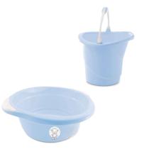 Balde e Bacia Fofura Azul Adoleta