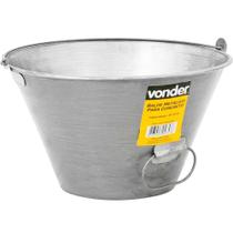 Balde em Chapa Metálica para Concreto com 10 Litros - 3315010000 - VONDER