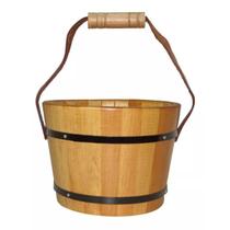 Balde Em Madeira Para Sauna Seca Sodramar Oferta
