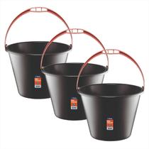 Balde Extra Forte Para Limpeza De Casa Jardinagem 10 L -3 Un - atlas