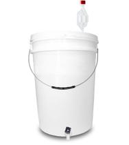 Balde Fermentador 22L Alça de Ferro Completo para Fermentação Cerveja Artesanal