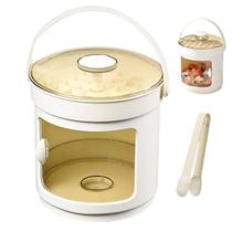 Balde Forma de Gelo Pegador Tampa Reservatorio Dispenser Armazenamento Recipiente Casa Festa Evento Reuniao