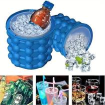 Balde Forma de Gelo porta Garrafa em Silicone Térmico 40 esferas Balde Forma de Gelo porta Garrafa em Silicone Térmico 40 esferas