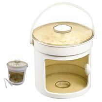 Balde Forma de Gelo Recipiente Reservatorio Pegador Tampa Alça Dispenser Evento Reuniao Casa Festa