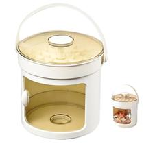 Balde Forma de Gelo Reservatorio Tampa Alça Pegador Dispenser Recipiente Reuniao Festa Casa Evento