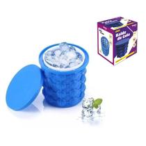 Balde Forma Gelo Silicone Porta Latas Garrafa Ice Magic Cube 40 cubos
