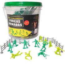 Balde Forte Apache Forças Armadas Soldados 60 Pçs - Gulliver