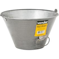 Balde Galvanizado para Concreto 10 Litros VONDER Balde Galvanizado para Concreto 10 Litros VONDER