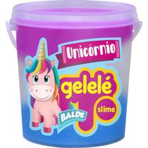 Balde Gelele Slime Geleca Unicornio 457g Brinquedo