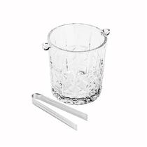 Balde gelo 1l.vidro c/pegador flor lotu