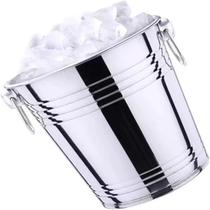 Balde Gelo Aço Inox Médio 14cm 1,5 Lts com Alças Frigopro