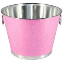 Balde Gelo E Cerveja Alumínio Profissional Rosa 9 Litros