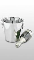 Balde Gelo Inox 4,5l Garrafas Champanhe Vinho Balde Gelo Inox 4,5l Garrafas Champanhe Vinho