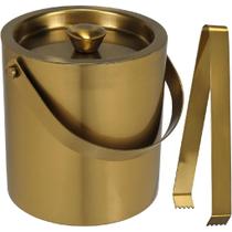 Balde Gelo para Bebida Parede Dupla Inox 1,8L 15x15 Dourado Balde Gelo para Bebida Parede Dupla Inox 1,8L 15x15 Dourado