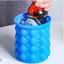Balde Gelo Silicone Pote Drinks Cubos Térmico Conserva Latas Camping Praia Portátil