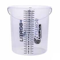 Balde Graduado Transparente Com Capacidade de 20L (2046) - Lupus