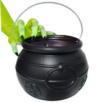 Balde Halloween Caldeirão Da Bruxa Grande - Decoração Doce Balde Halloween Caldeirão Da Bruxa Grande - Decoração Doce