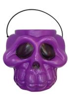 Balde HALLOWEEN Caveira ROXA - 19x 14,5 cm Balde HALLOWEEN Caveira ROXA - 19x 14,5 cm
