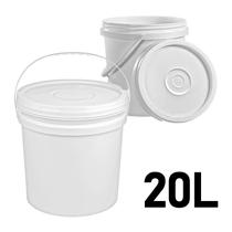 Balde Industrial 20 Litros Livre Bpa Branco Atóxico - Jaguar Balde Industrial 20 Litros Livre Bpa Branco Atóxico - Jaguar