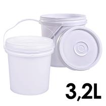 Balde Industrial Com Tampa 3,2 Litros - Jaguar Plásticos