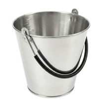 Balde Inox Oval 8 Litros - Para Ordenha, Água, Limpeza, Gelo e Decoração - SF27