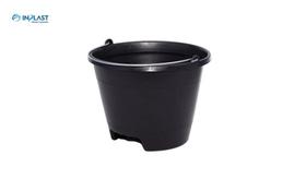 Balde inplast plastico alca ferro 12 litros preto