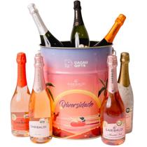 Balde Kit 7 Espumantes Garibaldi Diversidade Cacau Gifts