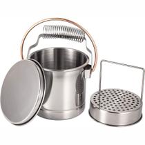 Balde Lava Pincel Aço Inox Master Sinoart Balde Lava Pincel Aço Inox Master Sinoart