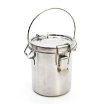 Balde Lava Pincel em Inox com Tampa