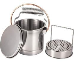 Balde Lava Pincel Profissional Aço Inox Sinoart Balde Lava Pincel Profissional Aço Inox Sinoart