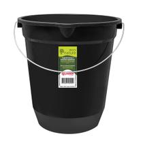 Balde Lavanderia Preto 13,5 Litros Para Limpeza Em Geral Balde Lavanderia Preto 13,5 Litros Para Limpeza Em Geral