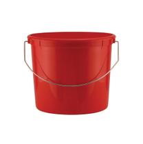 Balde Leaktite 5 Qt reforçado com plástico vermelho
