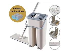 Balde limpador multiuso maxi mop flat 5l lava e seca wash&dry