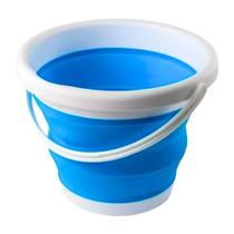 Balde Mágico Dobrável Retrátil 10L De Silicone Reforçado