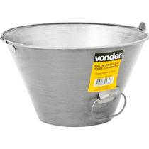 Balde Metálico Para Concreto 10 Litros - Vonder