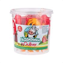 Balde Miniaturas Playset Fazendinha 37 Peças Gulliver - 1039