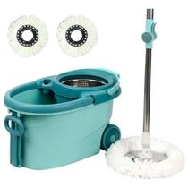 Balde Mop 360 Azul Deend Profissional Com Esfregão