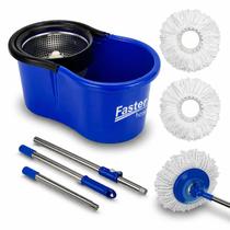 Balde Mop Esfregao Giratório 360 8L Centrifuga Inox Fasterr