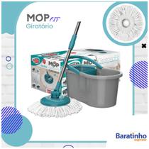 Balde Mop Giratório 360º Fit Rodo Esfregão Flash Limp