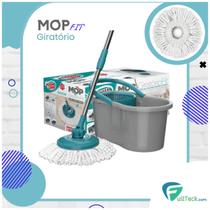 Balde Mop Giratório 360º Fit Rodo Esfregão Flash Limp