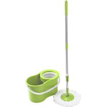 Balde Mop Giratório Esfregão Limpeza Max Clean 360