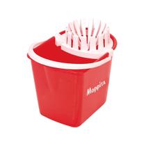 Balde Mop Moppita Conjunto Balde+Esfregona S/Cabo Vermelho