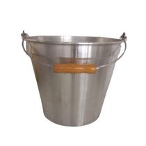 Balde Multiuso Alumínio Reforçado Alca Madeira 14 Lts Balde Multiuso Alumínio Reforçado Alca Madeira 14 Lts