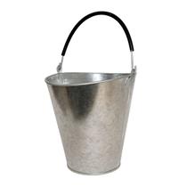 Balde Oval Galvanizado 8 Litros - Alta Durabilidade Uso Doméstico e Profissional - SF25
