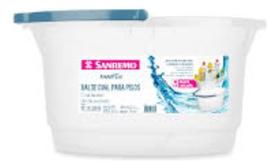 Balde Oval P/ Rodo Sanremo 14l Bico Alça Limpeza