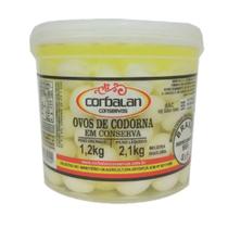 Balde Ovo de Cordorna em Conserva 1.2kg Drenado Validade Longa