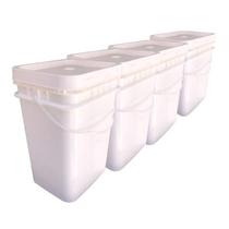 Balde P Arroz 20L Retang Alça Plast