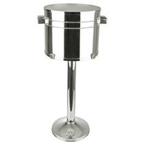 Balde Para 6 Garrafas Com Coluna Prata Balde Para 6 Garrafas Com Coluna Prata